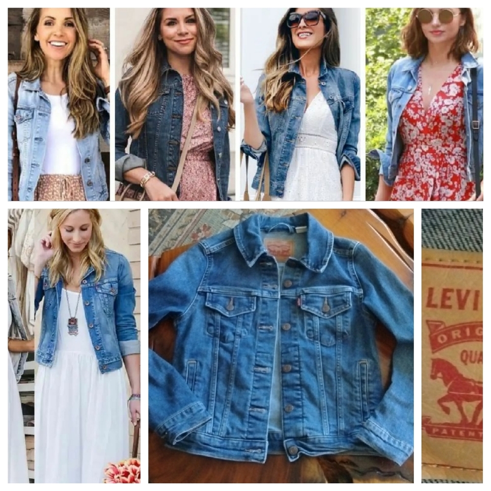 Levi stretch denim trucker jean jacket